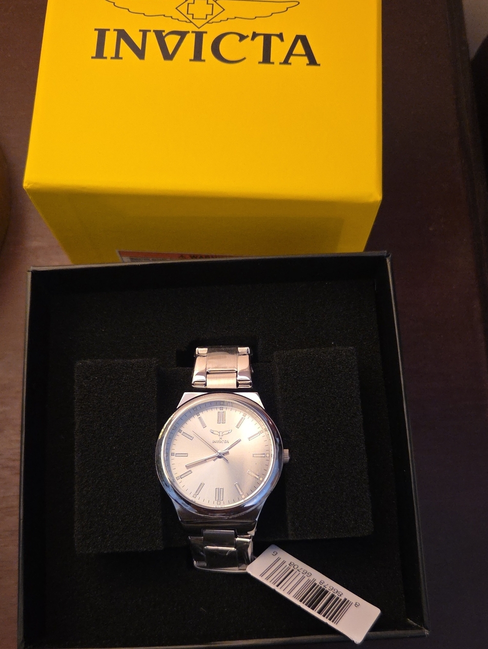 Invicta Silver Stainless Steel Dress Watch